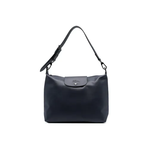 LONGCHAMP Le Pliage Xtra Коровья кожа Лунный Подмышечный Сумка Сумка через плечо Женская Морской синий
