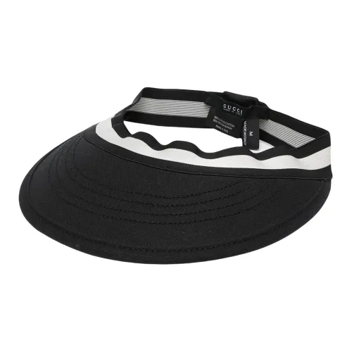 GUCCI Хлопковая шляпа черного цвета для женщин