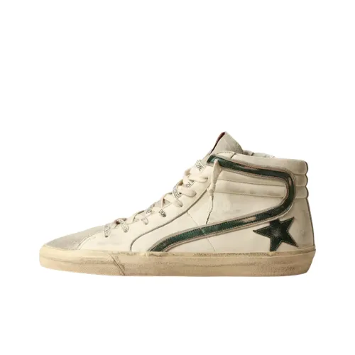 Golden Goose Slide Стильные Скейтбординги Мужские Бежево-зеленые