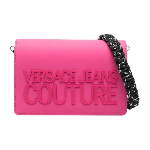 VERSACE JEANS COUTURE Кожа Маленькая Квадратная Сумка Сумка через плечо Сумка на плечо Маленькая Женская Розовая