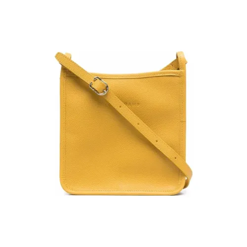 LONGCHAMP Le Foulonné Телячья кожа Сумка через плечо Маленькая Женская Желтая
