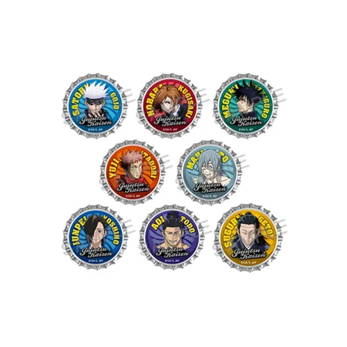 KADOKAWA Магическая битва Vol.2 Пиво Cap Значок Набор 8 шт Всего Мерч по IP