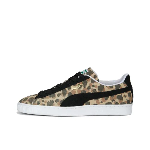 PUMA Suede Animal Низкие Кроссовки для Скейтбординга Унисекс Коричневый Черный