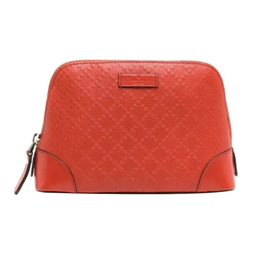GUCCI Кожа Туалетная сумка клатч косметичка стандартный женский оранжевый