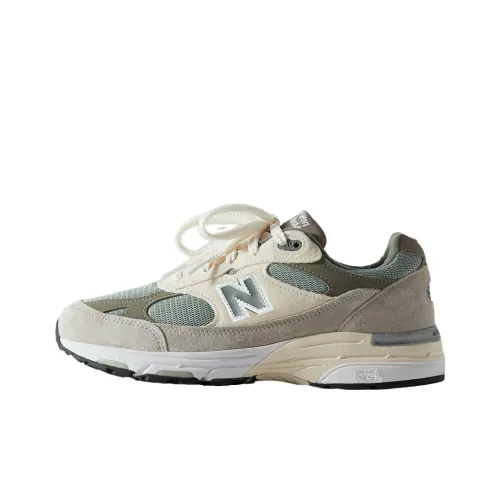 KITH x New Balance NB 993 Low Топ Резина Повседневные Беговые Кроссовки Мужские Серый Зеленый