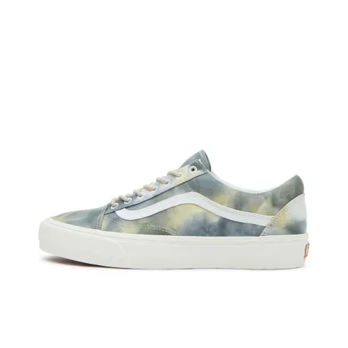 Vans Old Skool Collection VR3 Low Скейтборд Кроссовки Женские Синий Желтый Белый