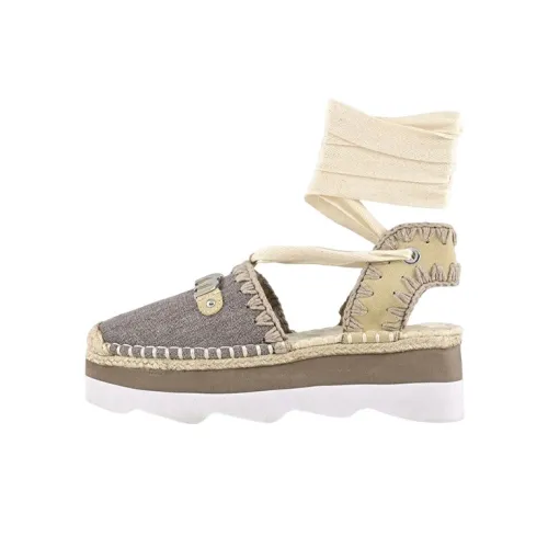 MOU Стильные Сандалии Женские Серый Белый