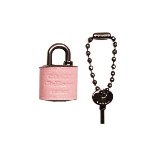 COACH Шар Цепочка Замок Key Pouch Украшение Сумка Аксессуар Женские Розовый