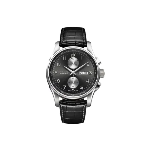 HAMILTON Jazz Series Автоматический Механический Часы Мужские 45 мм Черный Циферблат Корпус из Нержавеющей Стали