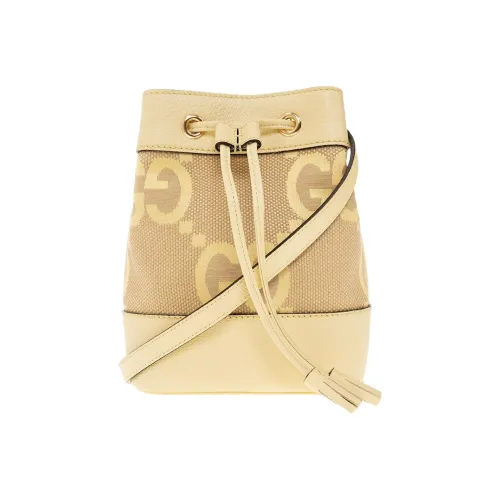 GUCCI Ophidia Холст с кожей Ведрообразные сумки Сумки через плечо Сумка через плечо Женская