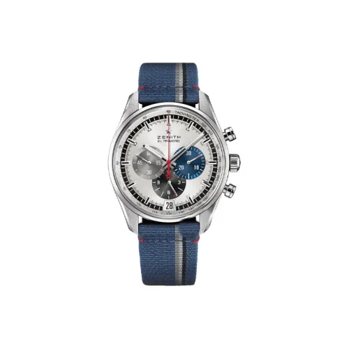 Zenith Автоматический Механический Механизм Мужские Часы Flagship Collection 42 мм Серебряные