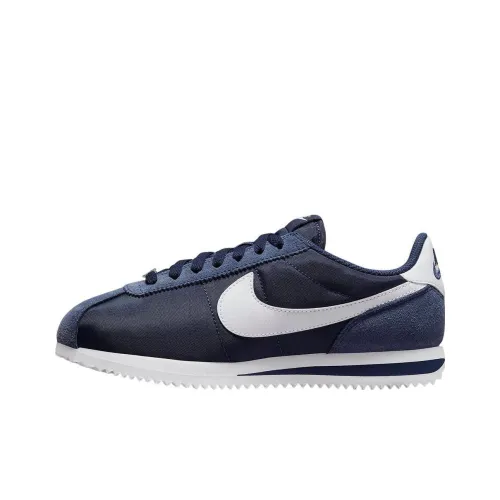 Nike Cortez Low Топ Повседневный Городской Коммутер Беговые кроссовки Женские Синий Белый