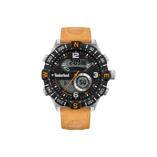 Timberland Durham Collection Мужские часы Кварцевый механизм Кожаный ремешок 44 мм Черный циферблат