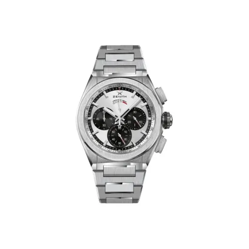 Зенит Автоматический Механический Часы Мужские Коллекция DEFY 44 мм*14,5 мм Серебряные