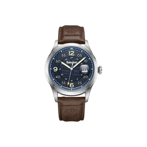 Timberland Cornwall Collection Мужские часы Кварцевый механизм Кожаный ремешок Синий циферблат