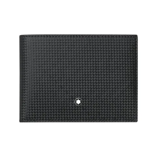 MONTBLANC Матовая кожа кошелек мужской черный