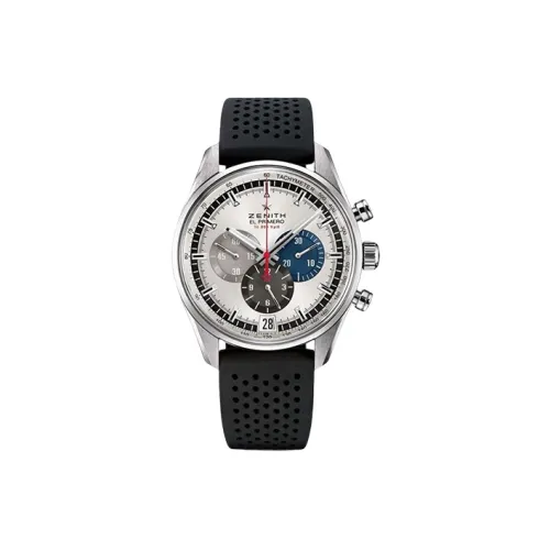 Zenith Автоматический Механический Механизм Мужские Часы Flagship Collection 42 мм Серебряные