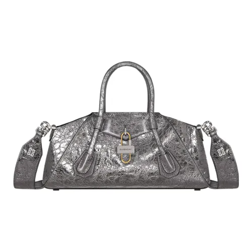 GIVENCHY Antigona Lambskin Crossbody Bag Mini Women's Silver