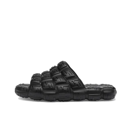 FENDI Cloud Slide Тапочки Мужские Черные