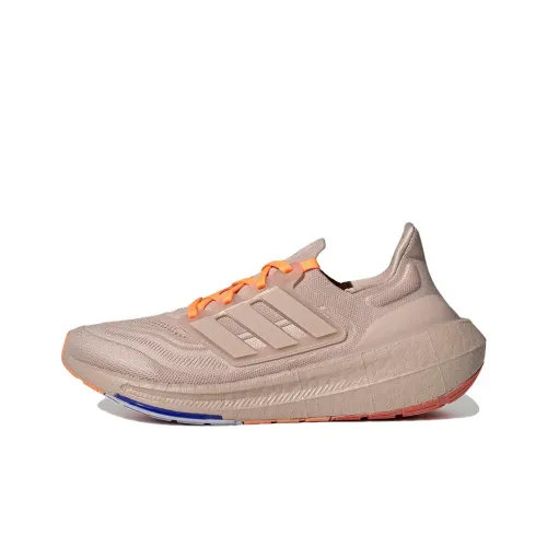 Adidas Ultraboost Light противоскользящий устойчивый к истиранию легкий низкий топ беговые кроссовки унисекс розовый оранжевый