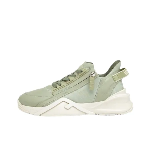 FENDI Flow Low Топ Спортивная Повседневная Обувь Женская Зеленая
