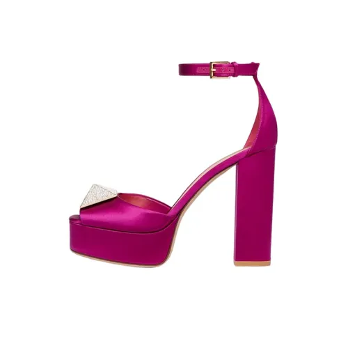 Valentino One Stud One Strap Sandals 12cm Women's Fuchsia Валентино One Stud One Strap Сандалии 12см Женские Фуксия