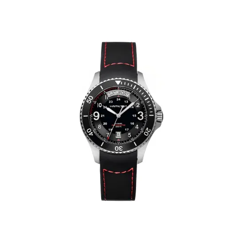 HAMILTON Автоматический Механический Механизм Мужские Часы Khaki Field Series 41 мм Черные