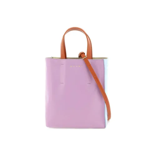 MARNI Museo Телячья кожа Тоут Сумка Сумка для покупок Сумка через плечо Сумка на одно плечо Мини Женская Розовая Синяя