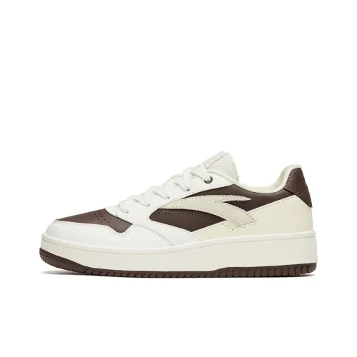 ANTA Life Collection 0 Sensation Slip-resistant Abrasion-resistant Low Top Скейтборд Кроссовки Женские Белые Коричневые