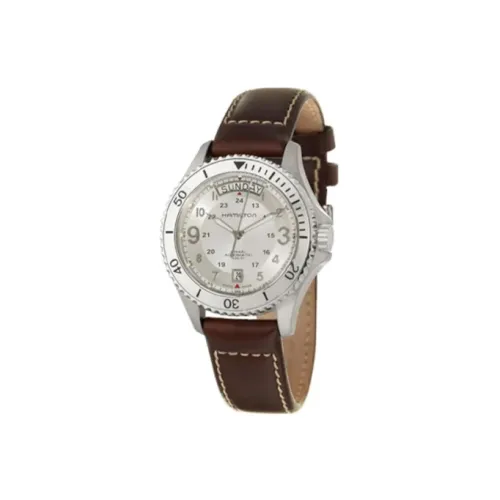 HAMILTON Автоматический Механический Механизм Мужские Часы Khaki Field Series 41 мм Серебряные