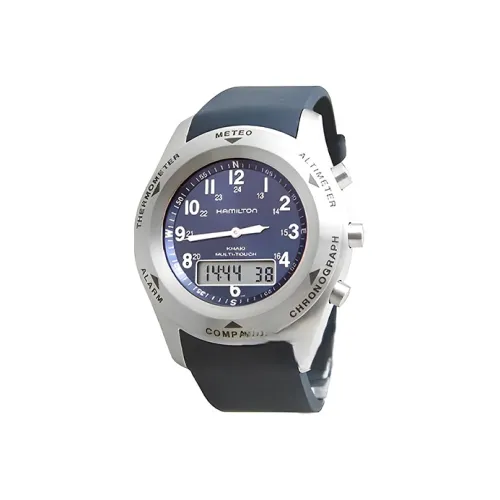 HAMILTON Quartz Механизм Мужские часы Часы 42 мм Фиолетовый циферблат Часы Корпус из нержавеющей стали Кожаный ремешок