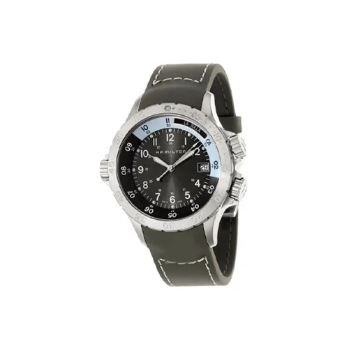 Hamilton Quartz Механизм Мужские Часы Khaki Navy Collection 40 мм Черные