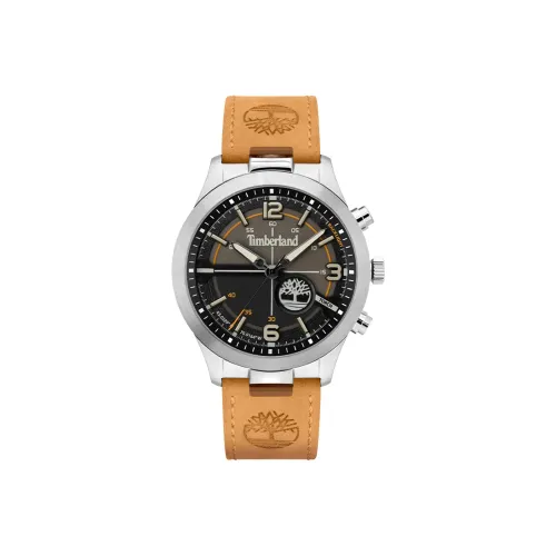 Timberland Sullivan Collection Мужские часы Кварцевый механизм Кожаный ремешок 44 мм Черный циферблат