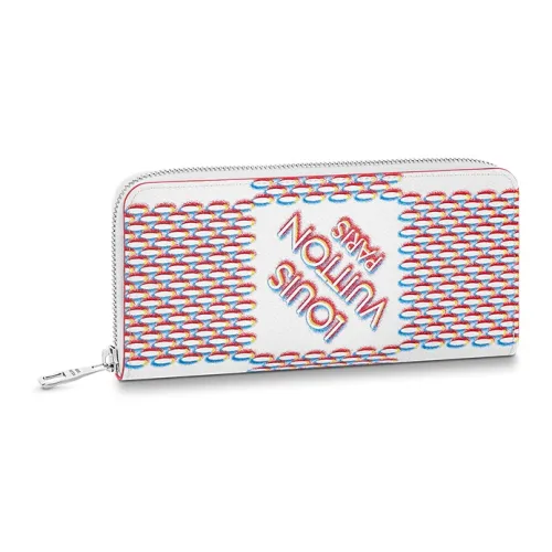 LOUIS VUITTON Коровья кожа Держатель для карт кошелек Мужской Белый