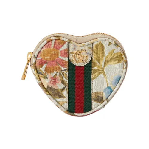 GUCCI Ophidia Холст Монета Сумка Canvas Key Pouch Женская Многоцветная