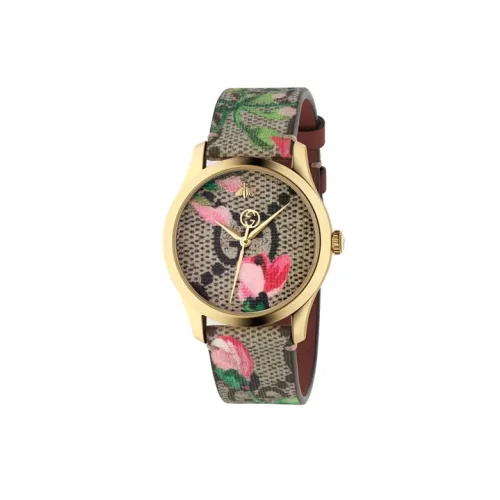 GUCCI G Timeless Collection Women's Watch Кварцевый механизм Canvas Strap 38mm Серый циферблат