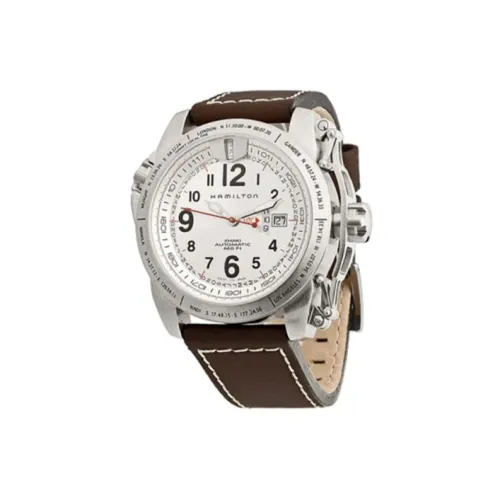 HAMILTON Автоматический Механический Часы Мужские 44 мм Серебристый Циферблат Корпус из Нержавеющей Стали