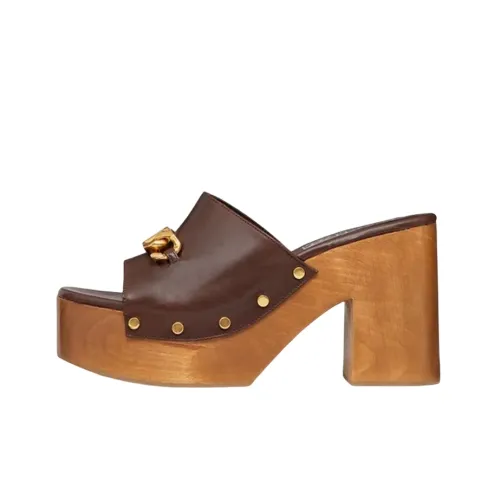 Valentino Vlogo Шлепанцы Женские Коричневый