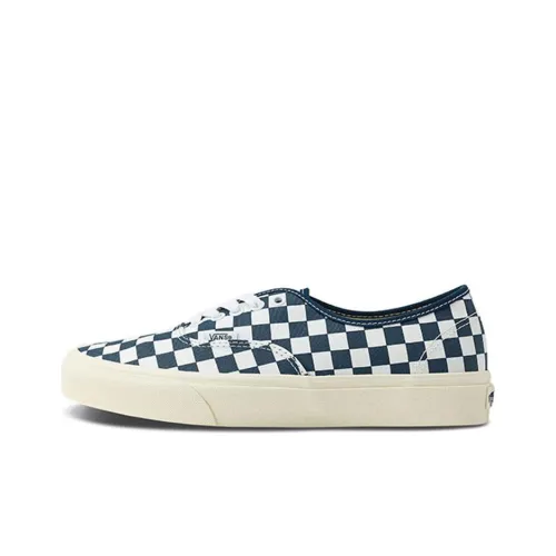 Vans Authentic CLASSICS Скейтборд Кроссовки Низкие Устойчивые к Износу Унисекс Синий Белый