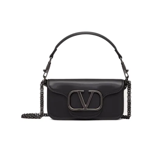 Valentino Locò Телячья кожа Портативная Сумка через плечо Маленькая Женская Черная