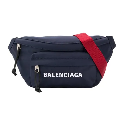 Balenciaga Холст Одно Плечо Через Плечо Холст Бананка Мужская Темно-Синяя