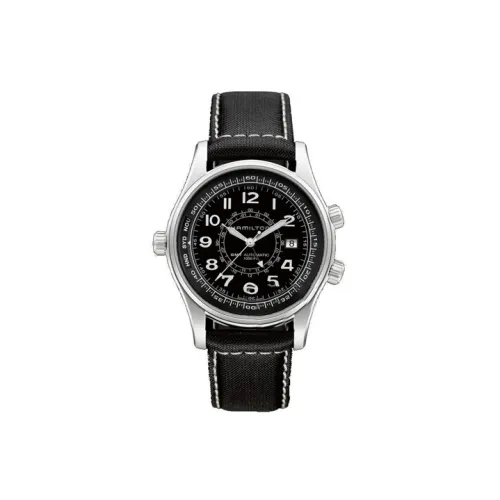 HAMILTON Автоматический Механический Механизм Мужские Часы Khaki Field Series 42 мм Черные