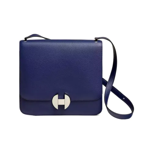 HERMES Evercolor Телячья кожа Сумка через плечо Сумка на плечо Женская 73 BLEU Saphi Сапфир Синий