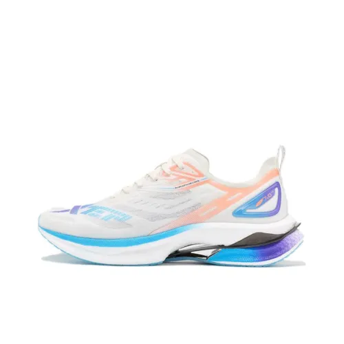 XTEP To Light 7,0 PRO Slip-resistant Abrasion-resistant Breathable Low-Top Running Shoes Men's White Blue Pink