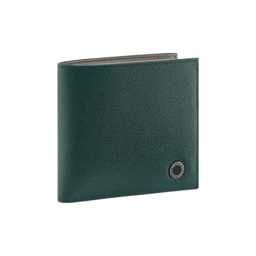 BVLGARI Кошелек из телячьей кожи мужской зеленый