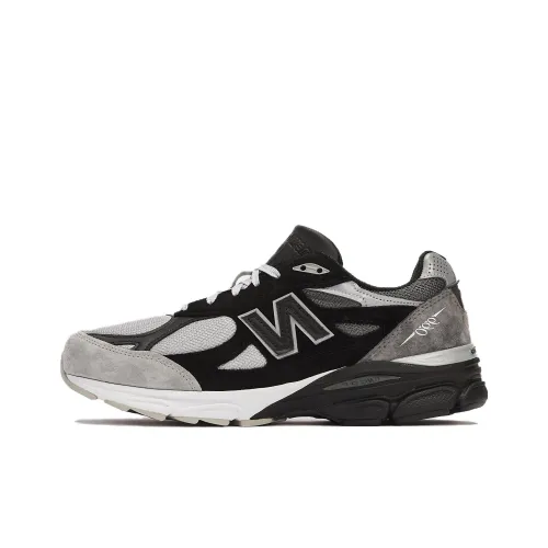 DTLR x New Balance NB 990 V3 Low Топ Повседневные Беговые Кроссовки Мужские Серый Черный