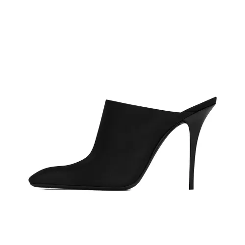 SAINT LAURENT Домашние тапочки Женские Черные