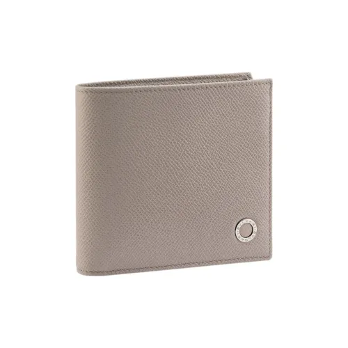 BVLGARI Кошелек из телячьей кожи мужской серый
