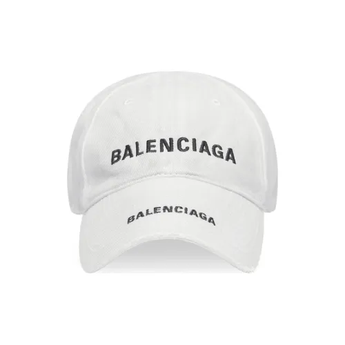 Balenciaga Хлопковые кепки, белый, мужской
