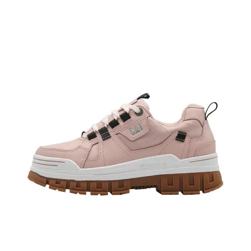 CAT ExaltSport Шокаблоки Противоскользящие Устойчивые к истиранию Низкий Топ Спортивная Повседневная Обувь Женская Розовая